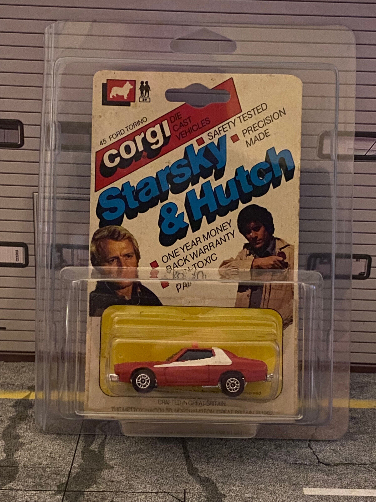 Ford Gran Torino Starsky & Hutch vintage Corgi Juniors #45 new in box Neu 1:64