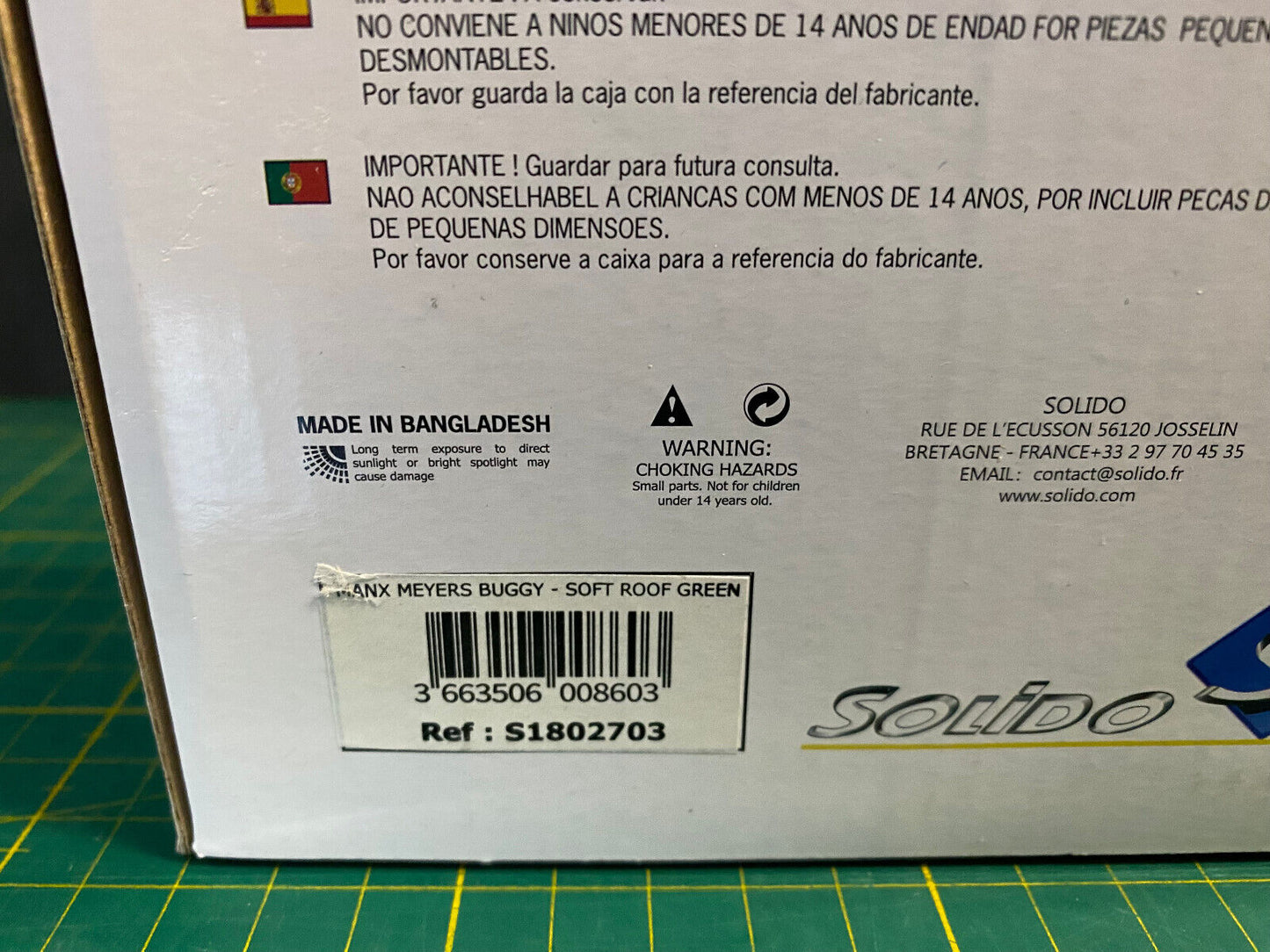 Meyers Manx Original Dune Buggy Grün Green rare colour Solido NEU new 1:18