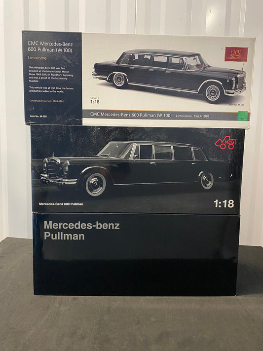 Mercedes Benz 600 Pullmann W 100 1x CMC 1x Kengfai 1x NZG schwarz Neu OVP 1:18
