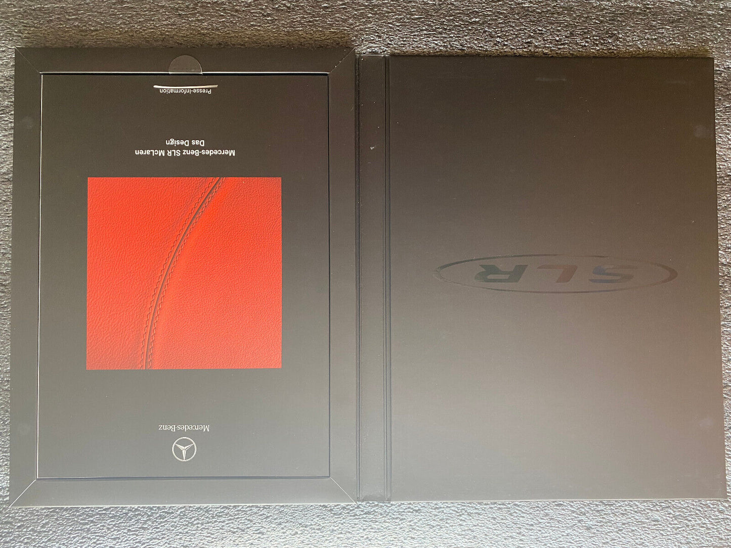 Pressemappe Mercedes Benz McLaren SLR mit Echtledereinsatz, Fotos und CD-ROM Neu