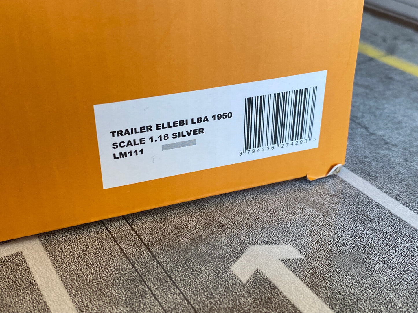 Anhänger Autoanhänger Trailer Ellebi LBA 1950 LM111 Laudoracing gebraucht 1:18