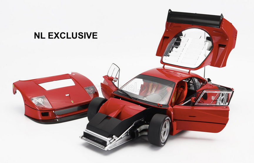Ferrari F40 Competizione 1989 Rosso Corsa Metall alles zu öffnen Kyosho Neu 1:12