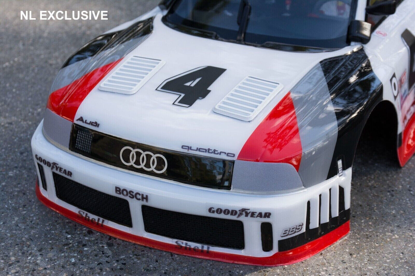 Audi 90 IMSA GTO Kunststoff Polycarbonat Lexan Karosserie Body RC R/C 1:10