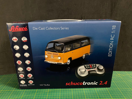 VW Bs T2a RC Modell mit Sound & Licht Schucotronic 2.4 Schuco Neu in OVP 1:18