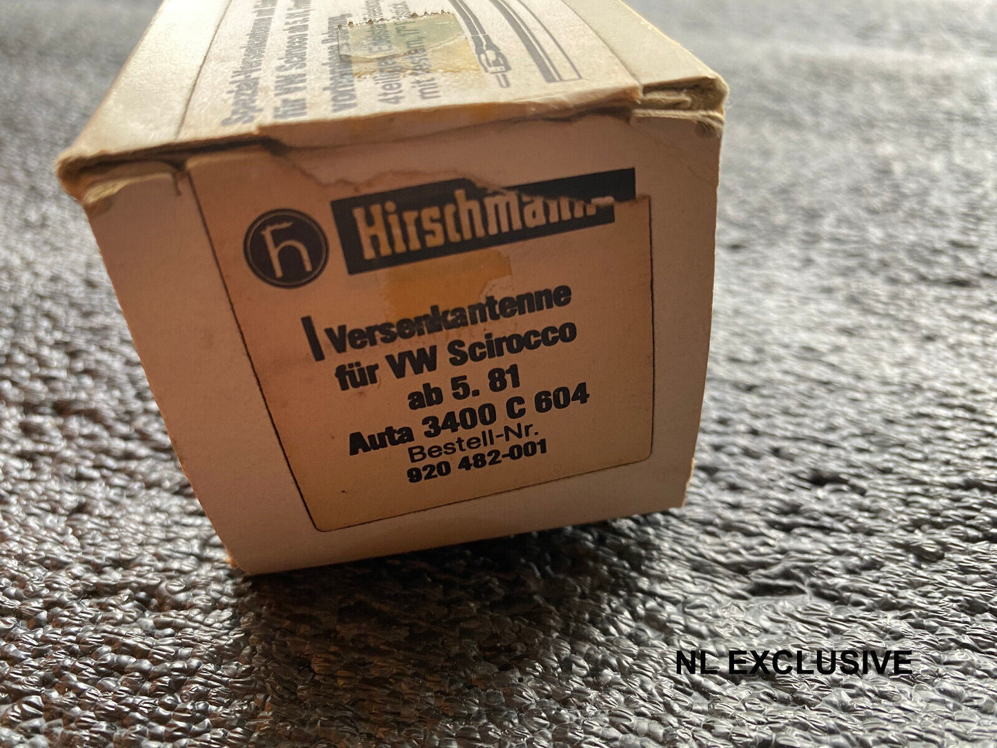 VW Scirocco II (Typ 53b) Hirschmann Teleskopantenne ab Bj 5.81 Neu in OVP