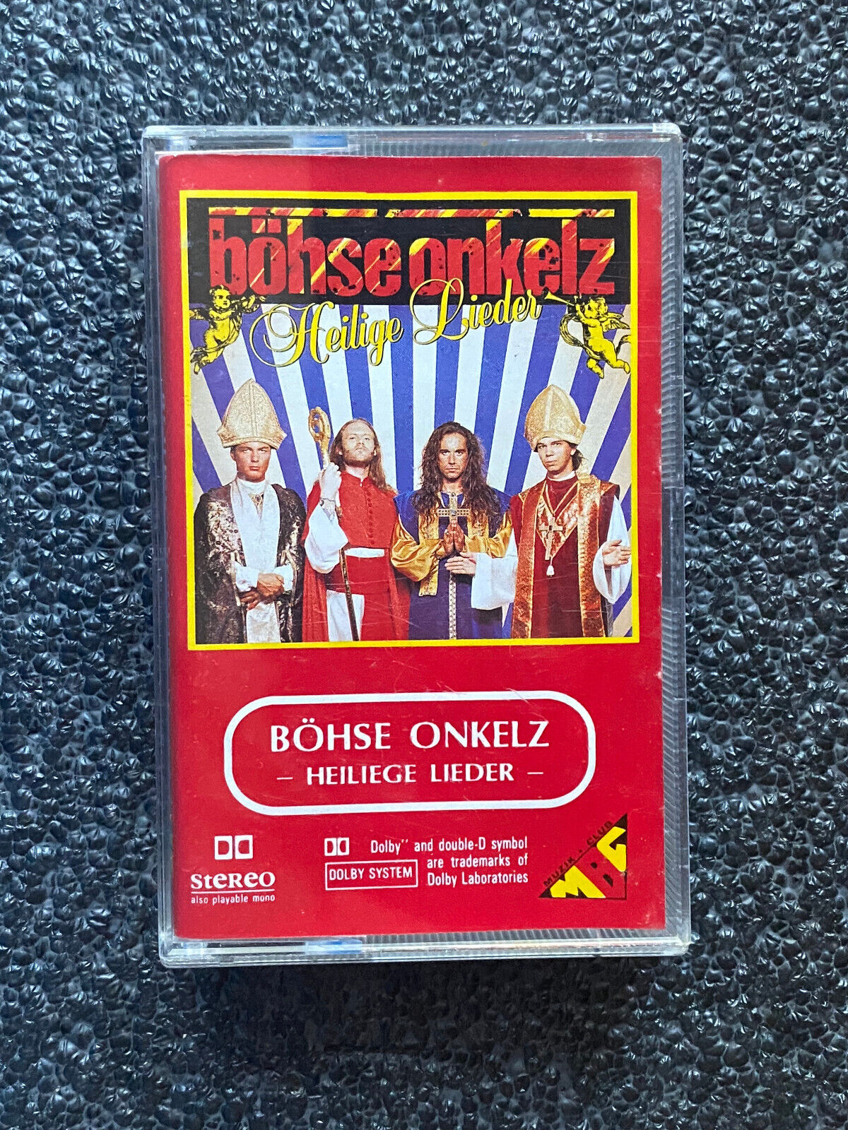 Böhse Onkelz - Heilige Lieder - "DIE ROTE" MC Musikkassette SEHR SELTENE AUSGABE