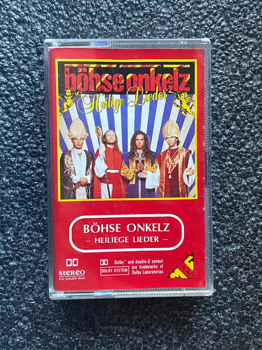 Böhse Onkelz - Heilige Lieder - "DIE ROTE" MC Musikkassette SEHR SELTENE AUSGABE