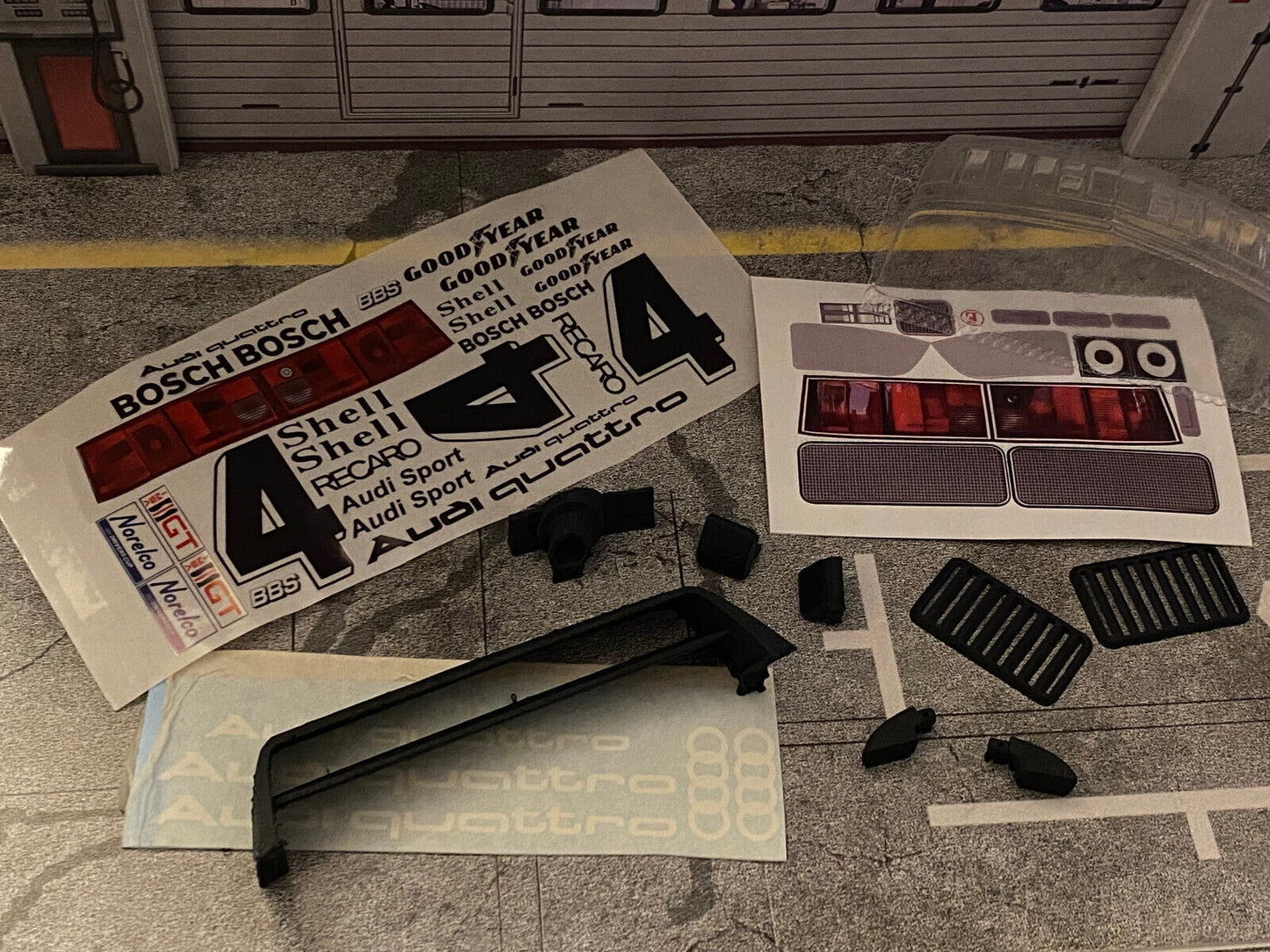 Audi 90 IMSA GTO Kunststoff Polycarbonat Lexan Karosserie Body RC R/C 1:10