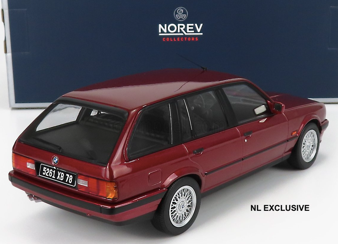 BMW 3er 325i Touring 1991 Calypso Rot Norev 183218 Neu in OVP new in box 1:18