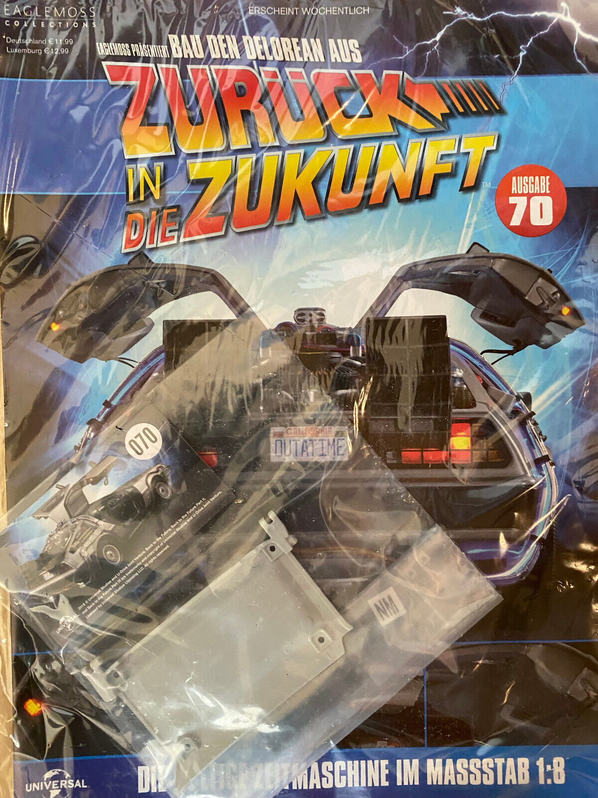 Bau den DeLorean Ausgabe Nr. 70 Eaglemoss NEU new 1:8