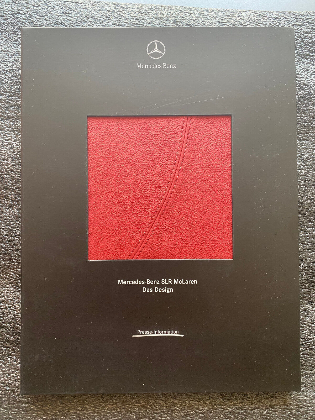 Pressemappe Mercedes Benz McLaren SLR mit Echtledereinsatz, Fotos und CD-ROM Neu