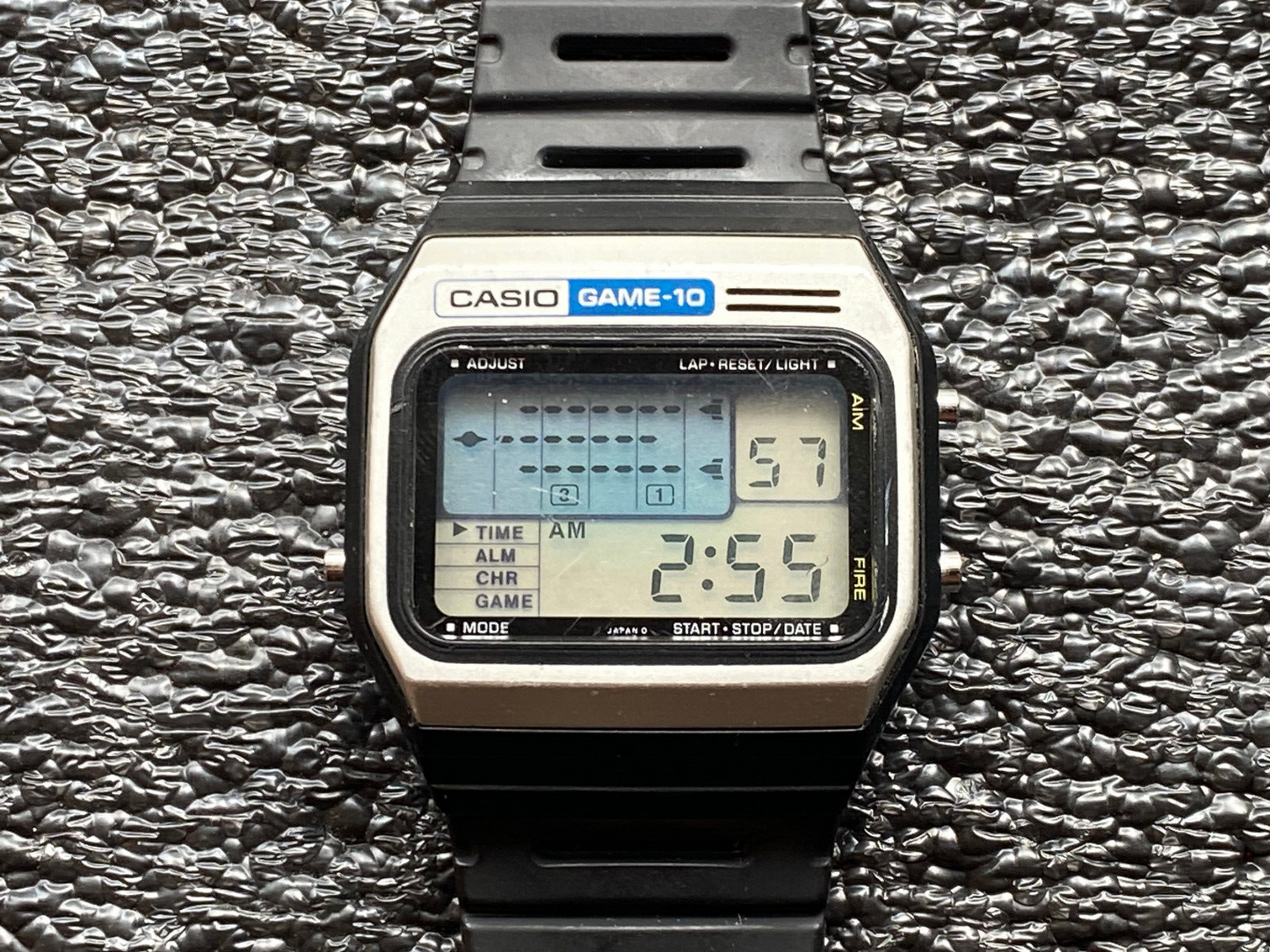 Casio Game-10 GM-10 Armbanduhr LCD Watch Clock 80s 80er Vintage Invaders Spiel