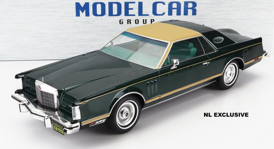 Lincoln Continental Coupe Mark V Green Beige MCG18404 new in box Neu in OVP 1:18