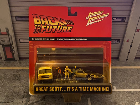 Zurück in die Zukunft Back to the Future BTTF Set DeLorean and GMC Van Johnny Lightning 1:64 / 1:72