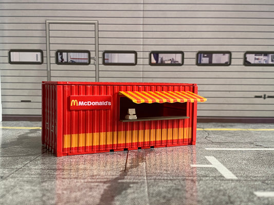 McDonalds Restaurant Container Imbiss für Food Truck Diorama Tuning 1:64