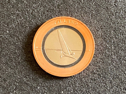 10 EURO 2020 "An Land" durchsichtiger Polymerring Prägestätte G