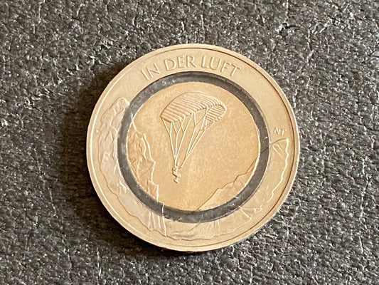 10 EURO 2019 "In der Luft" durchsichtiger Polymerring Prägestätte F