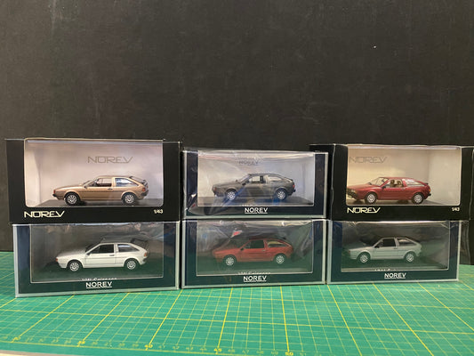 VW Scirocco 2 GT 53b 6er-Set Norev Neu in OVP Metall new in box DieCast 1:43