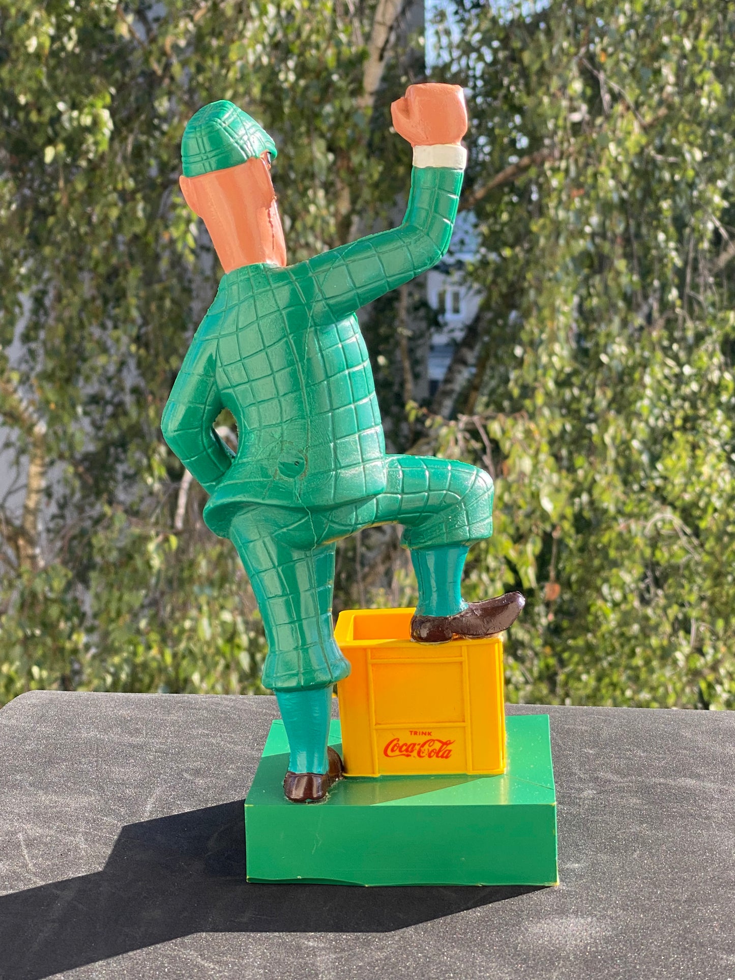 Nick Knatterton Coca Cola Kombi-Kiste Werbefigur 80er Jahre Höhe ca. 27 cm