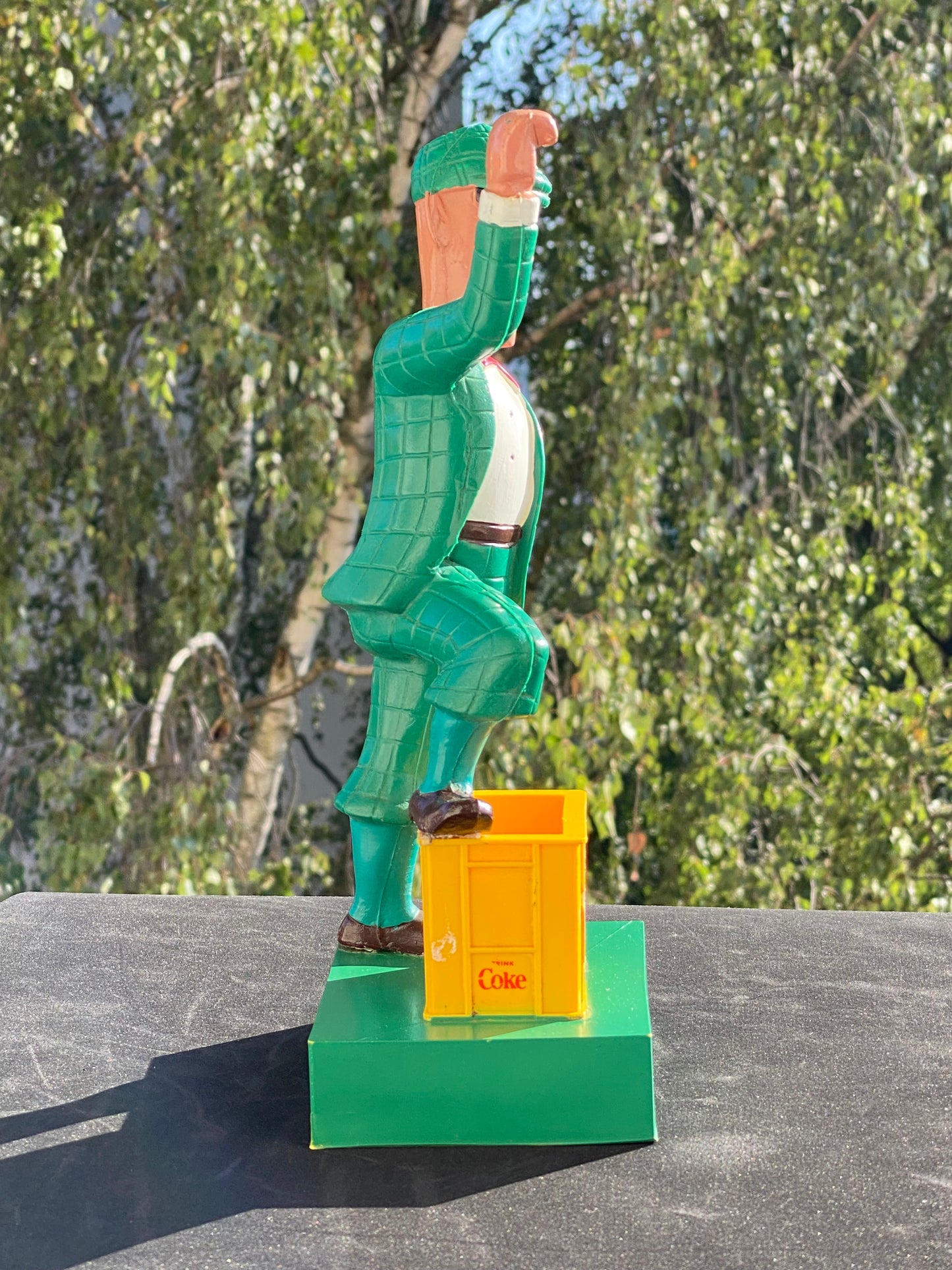 Nick Knatterton Coca Cola Kombi-Kiste Werbefigur 80er Jahre Höhe ca. 27 cm