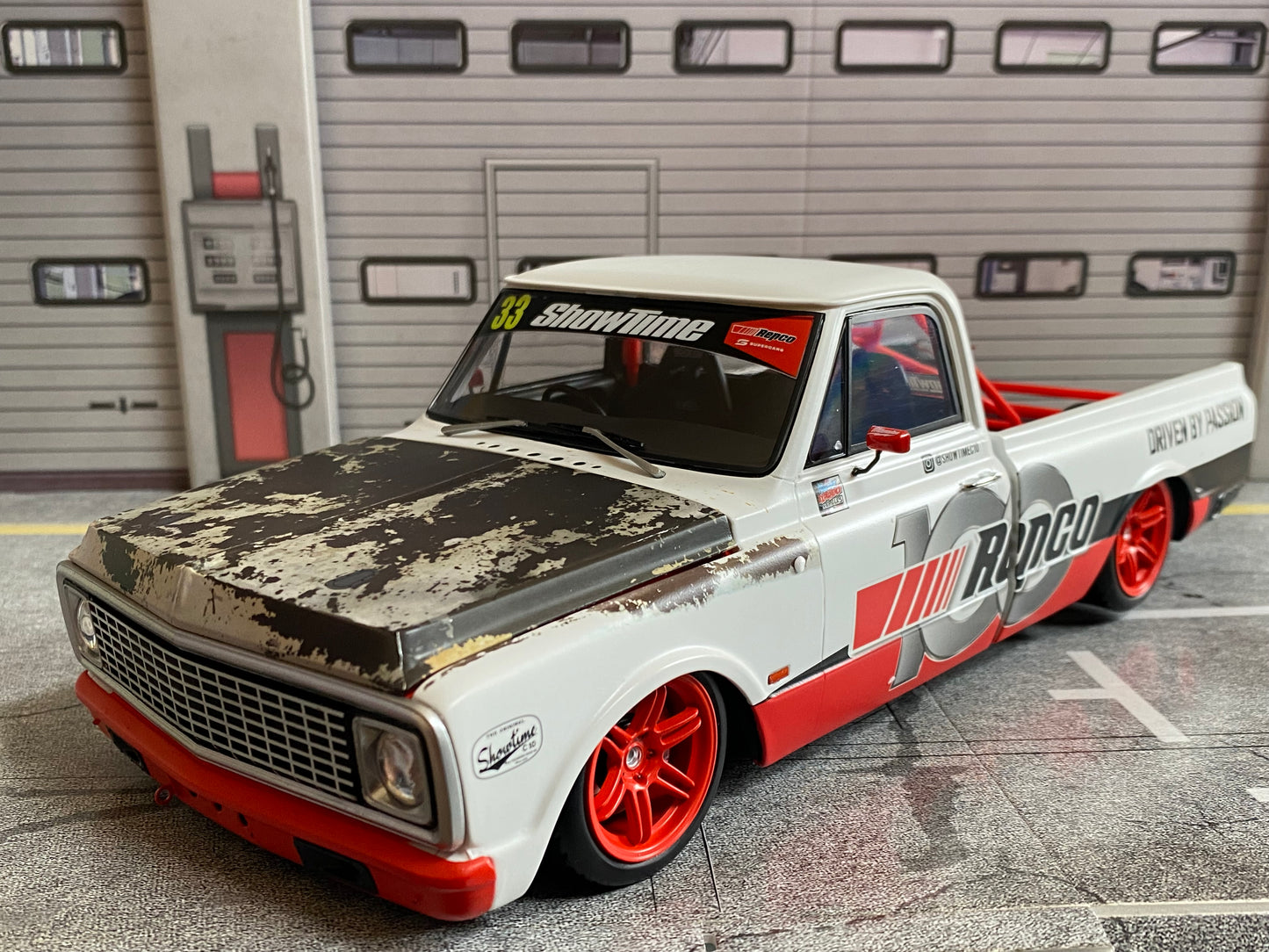 Chevrolet C-10 Repco ShowTime Custom Chevy C10 Pick Up 1 von 360 Neu in OVP 1:18