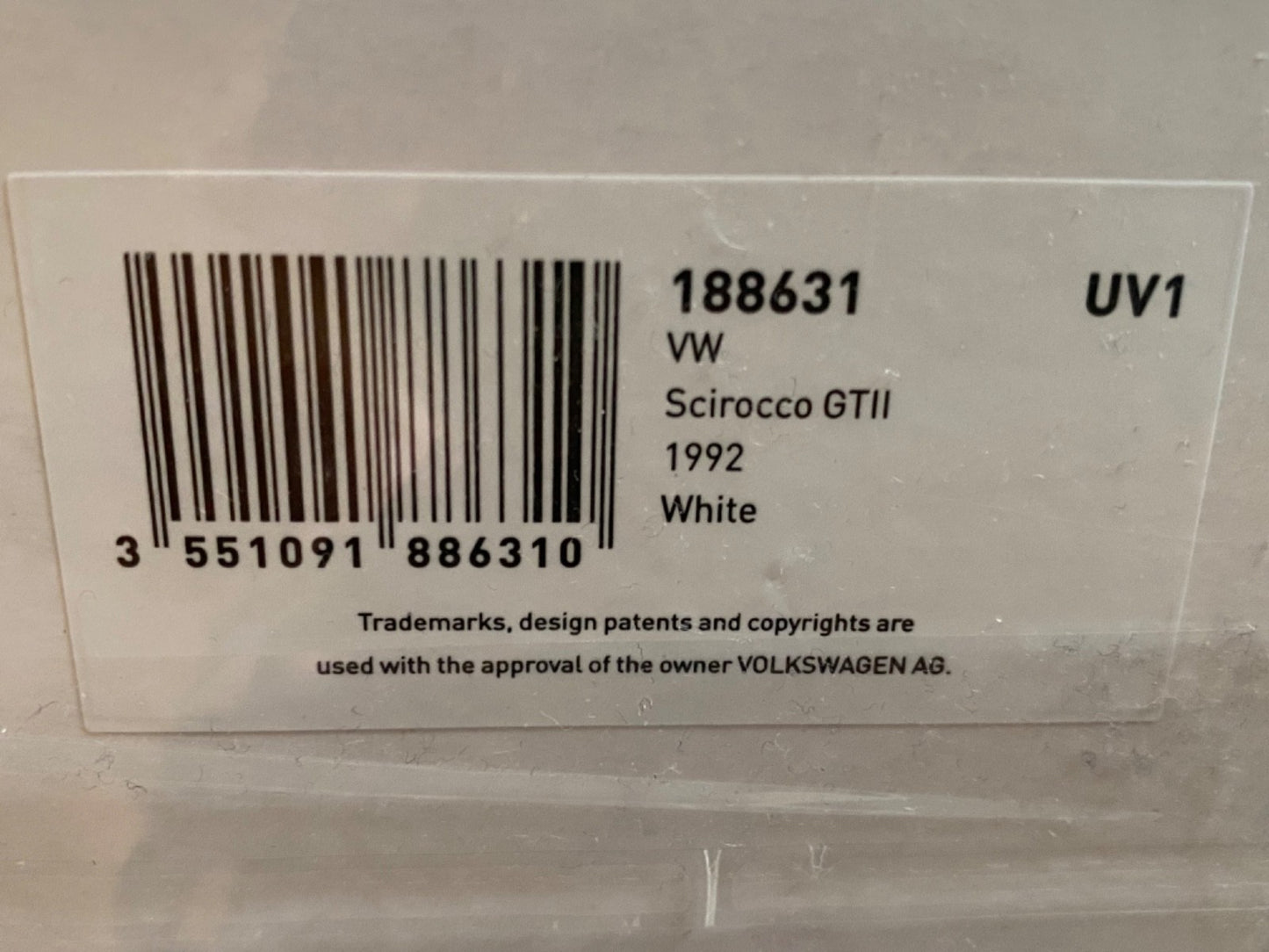 VW Scirocco 2 GT II Typ 53b 1992 Weiß Limit 750 Stück Norev 188631 Neu OVP 1:18