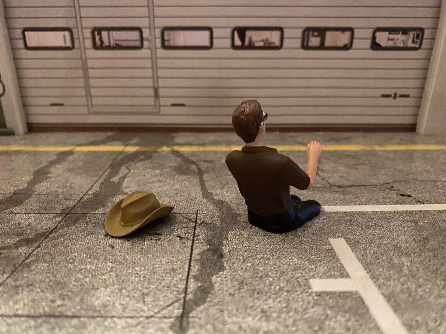 Cowboy Fahrer Figur Driver Figure Fahrerfigur Trucker für Lkw Truck Vers. B 1:18