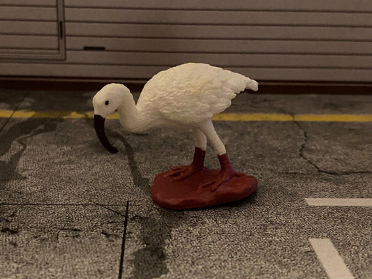 Weißer Ibis Sichler Südamerika Kunststoff neu Diorama Maßstab ca. 1:10 / 1:12
