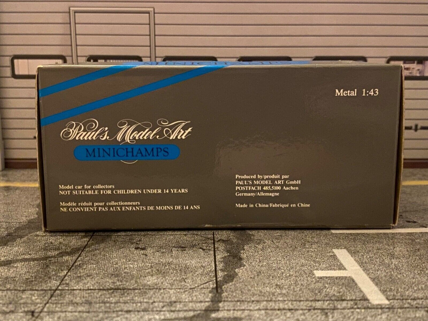 Mercedes Benz 190E 2.5-16V Evo2 Blue Black Met. Minichamps 3100 B vintage 1:43