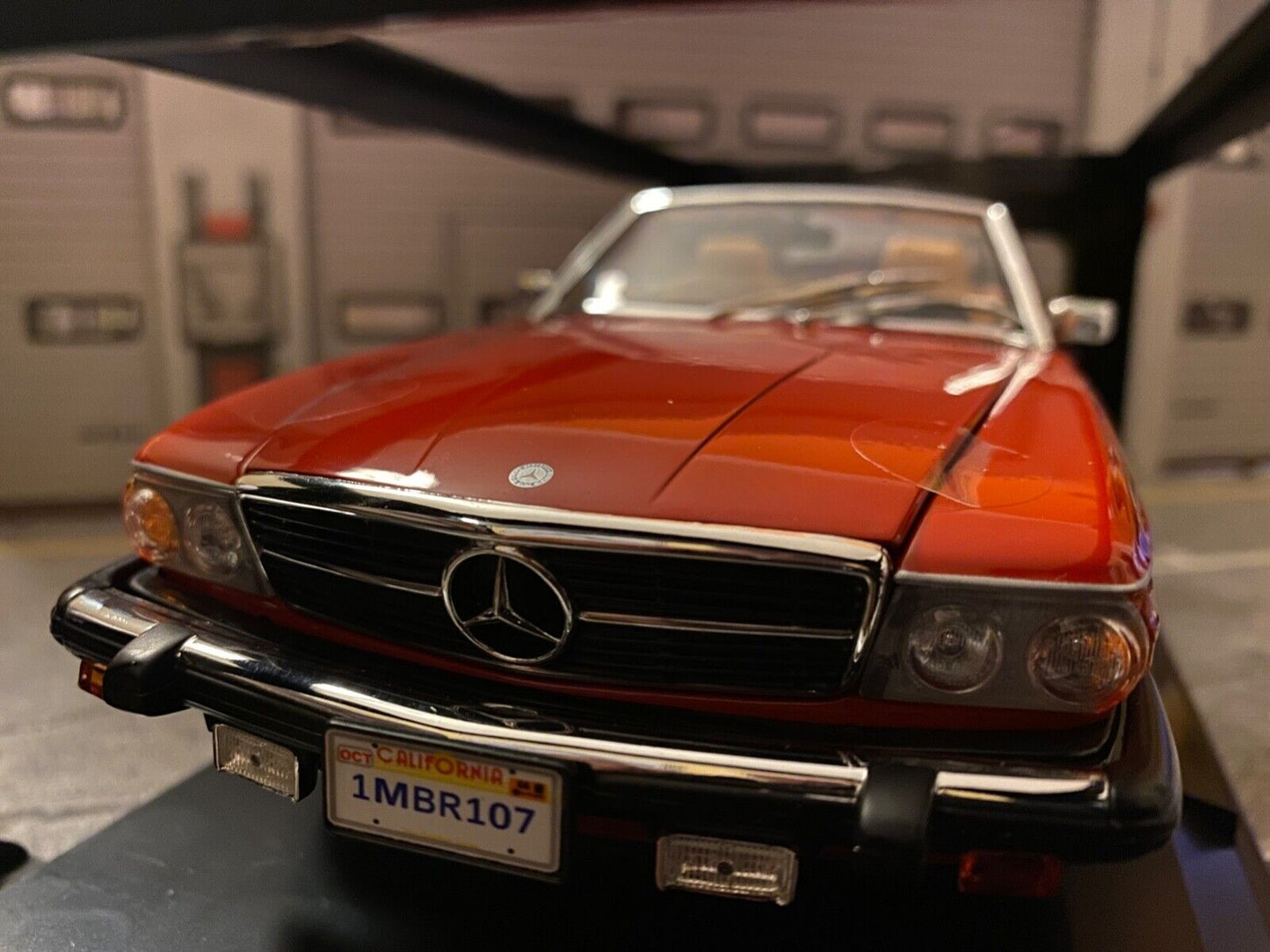 Mercedes Benz 300 SL R107 US-Version Umbau auf Barock Fuchs Felgen 1:18