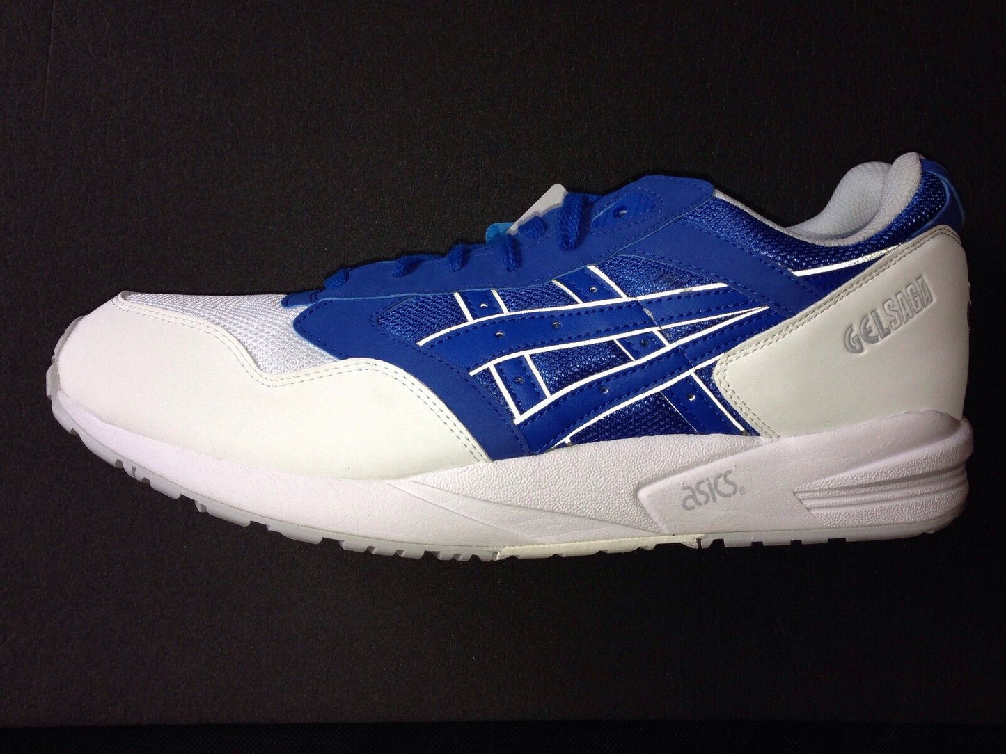 Asics Gel Saga rare vintage blue & white CW new US 12 UK 11 EUR 46,5 CM 29,5