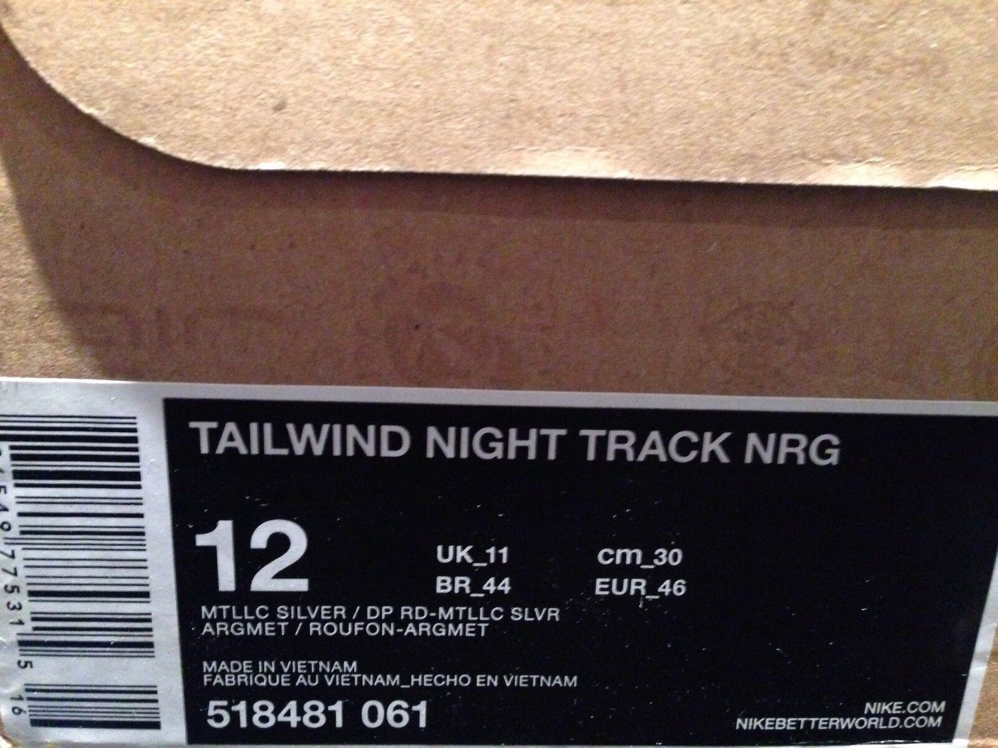 Nike Night Track Studio 54 Disco Tailwind NRG vintage cw new US 12 UK 11 EUR 46
