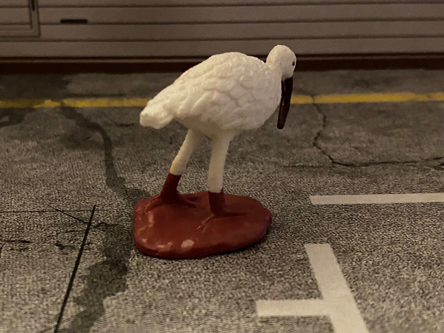 Weißer Ibis Sichler Südamerika Kunststoff neu Diorama Maßstab ca. 1:10 / 1:12