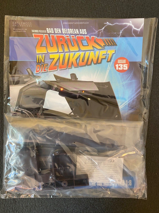 Bau den DeLorean Ausgabe Nr. 135 "Railroad Version" Eaglemoss NEU new 1:8