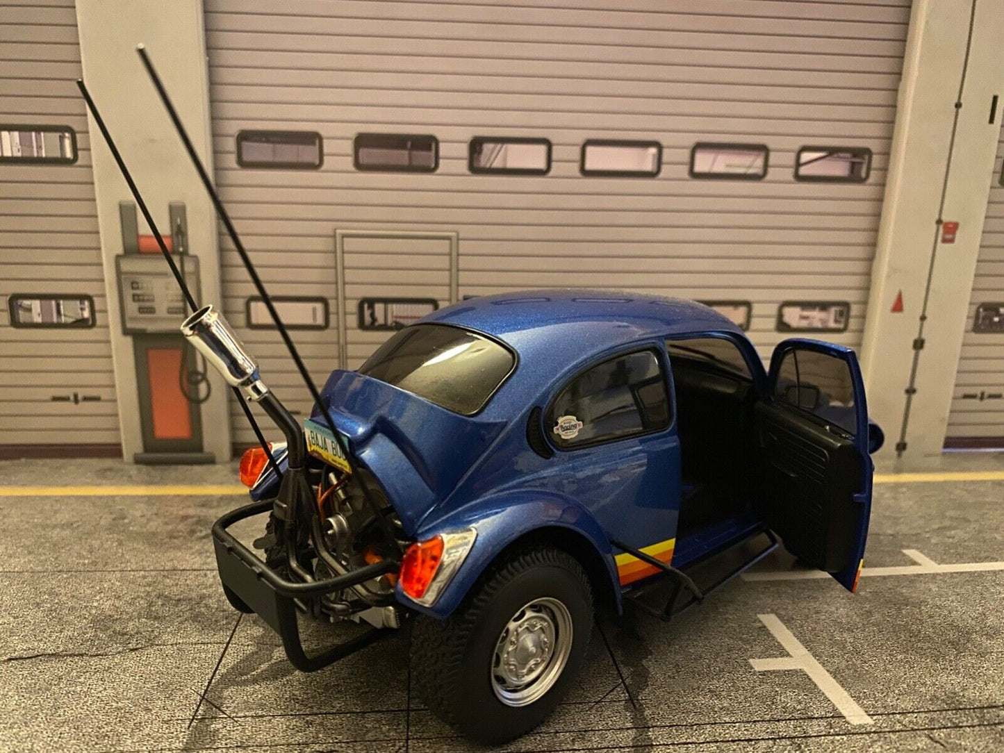 VW Käfer Baja Bug BLUE SAND SCORCHER BUGGY Einzelstück 1 of 1 Tuning Umbau 1:18