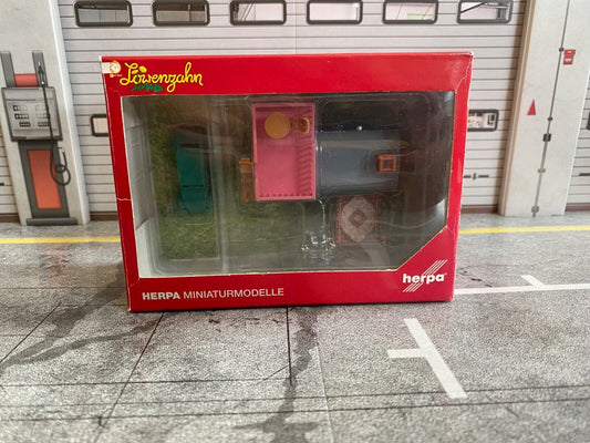 Löwenzahn Bauwagen & Citroen Ente Peter Lustig Herpa 152181 gebraucht H0 1:87