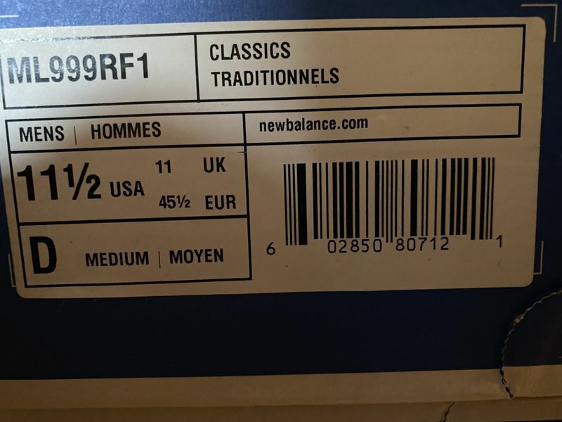 New Balance 999 x Ronnie Fieg ML999RF1 + Zubehör US 11,5 UK 11 EUR 45,5 CM 29,5
