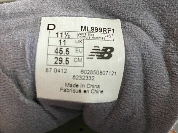New Balance 999 x Ronnie Fieg ML999RF1 + Zubehör US 11,5 UK 11 EUR 45,5 CM 29,5