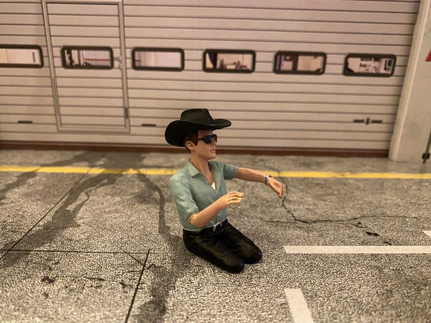 Cowboy Fahrer Figur Driver Figure Fahrerfigur Trucker für Lkw Truck Vers. A 1:18