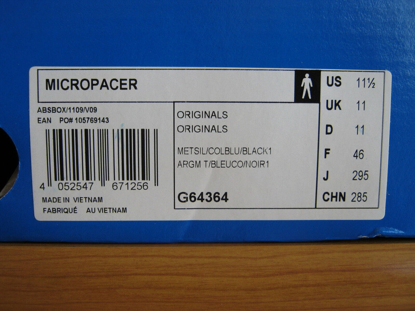 Adidas Micropacer 1984 Size? EXCLUSIVE 2012 vintage cw US 11,5 UK 11 FR 46