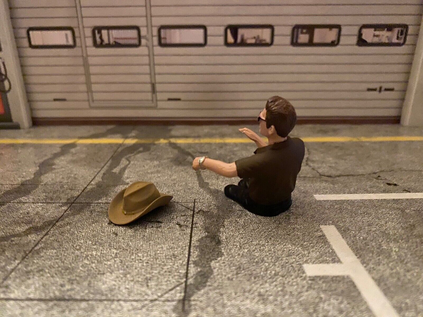 Cowboy Fahrer Figur Driver Figure Fahrerfigur Trucker für Lkw Truck Vers. B 1:18