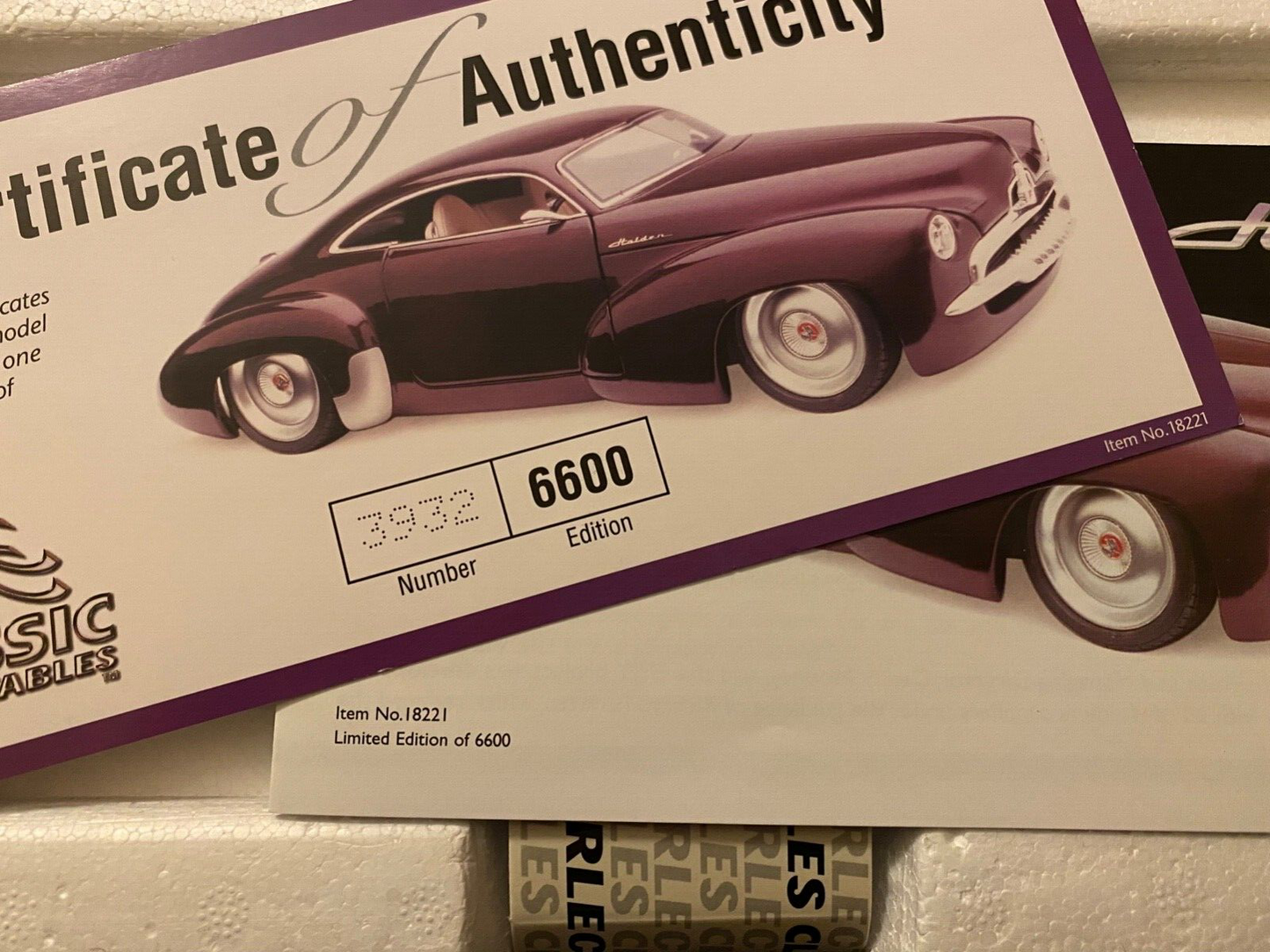 Holden Efijy 2005 Concept Car based on a Chevrolet Corvette V8 new in box 1:18