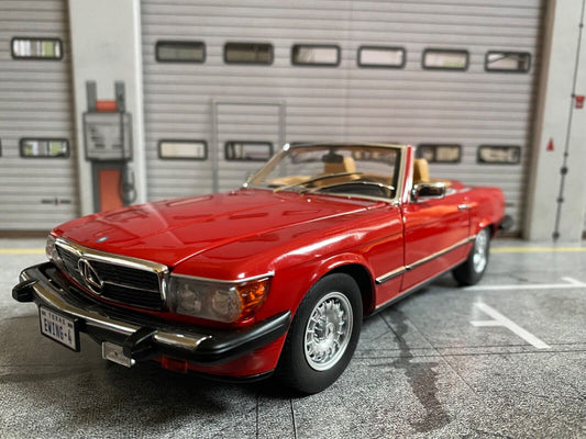 Mercedes Benz 450 SL R107 US-Version TV-Serie Dallas Bobby Ewing Umbau 1:18