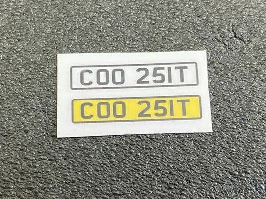 Kennzeichen COO 251T für Ford Capri 3.0 S Die Profis The Professionals "B" 1:18