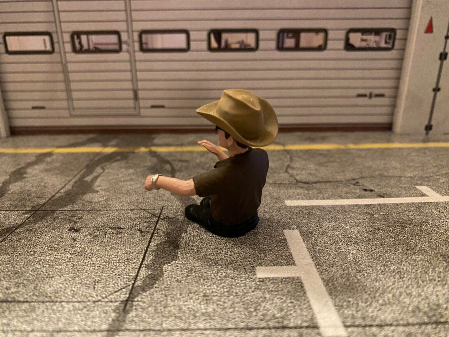 Cowboy Fahrer Figur Driver Figure Fahrerfigur Trucker für Lkw Truck Vers. B 1:18