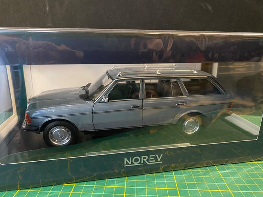 Mercedes Benz 200 T 1982 Silberblau S123 W123 183736 Norev EXCLU WEB Neu 1:18