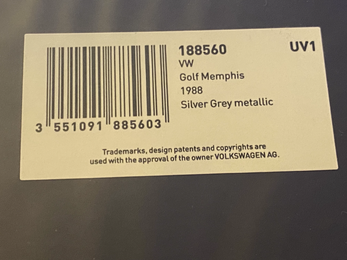 VW Golf II Memphis 1988 Silbergrau Metallic "200 EXCLU WEB" 188560 Norev 1:18
