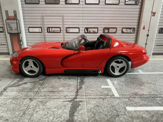Dodge Viper RT/10 rot + schwarzer Innenausstattung USA Sondermodell Bburago 1:18
