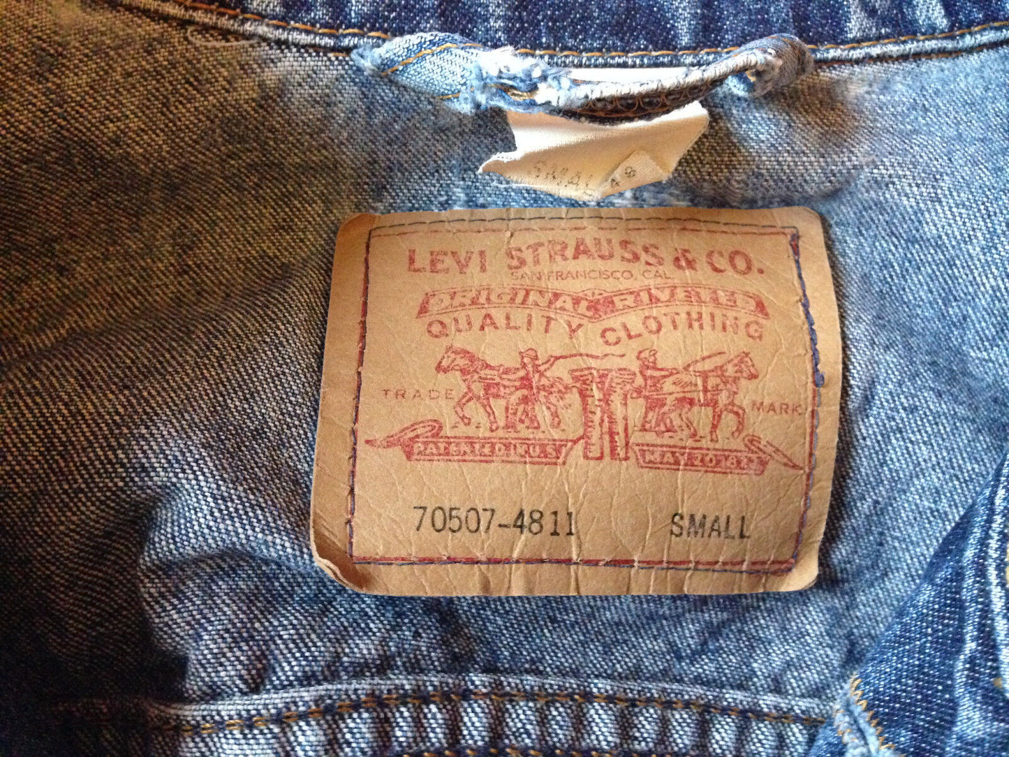 Levis Jeansjacke U2 Elevation Tour 2001 Trucker Size S small Levi´s fits like M