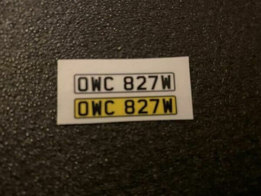 Kennzeichen OWC 827W für Ford Capri 3.0 S Die Profis The Professionals "B" 1:18